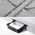 thumbnail image 4 of MagXiHuaZhaoChen hion 6ft Plastic Folding Table with Handle for Indoor Outdoor, 6 Foot Utility Commercial Craft Foldable Table for Party Events, Gray, 4 of 8