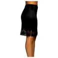 thumbnail image 3 of Vanity Fair Womens Lace Half Slip, XL-18 Length, Midnight Black, 3 of 7