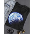 thumbnail image 3 of Realistic Drawing Of Earth T-Shirt Women -Image by Shutterstock, Female x-Large, 3 of 4