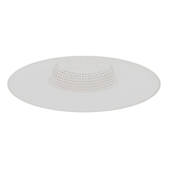 Handy Housewares 5" Durable Plastic Shower Drain Hair Trap - Helps Keep Drains Unclogged (1-Pack)