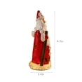 thumbnail image 3 of Fufafayo Christmas Santa Claus Figurine with Light, Lighted Resin Santa Statue, Star Cutout Light Up Santa Tabletop Ornament for Christmas Mantel Shelf Home Decor, 3 of 7