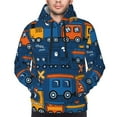 thumbnail image 4 of Bingfone Funny Steam Train Men'S Drawstring Hoodie Long Sleeve Pocket Sweatshirts-Large, 4 of 9