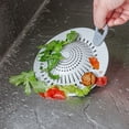 thumbnail image 6 of FENGGHAO Silicone Drain Hair Catcher With Suction Cups Flat Shower Drain Cover Anti Clog Filter Strainer For Bathroom Bathtub Kitchen Sink Grey, 6 of 7