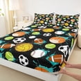 thumbnail image 3 of Feelyou Football Rugby Sport Twin Sheet Sets, Cartoon Watercolor Bedding, 3-Piece, 3 of 7