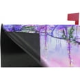 thumbnail image 4 of Watercolor Blurred Purple Flowers Wisteria Ivy Romantic Floral Nature Magnetic Magnetic Mailbox Cover Standard Size for Garden Yard Outdoor Decorations-18 x 20.8", 4 of 5