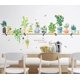 thumbnail image 4 of Pegatinas * Estantes de 100 cm Plantas tropicales Hojas en macetas Pegatinas de Pvc Calcomanías de Pvc extraíbles Art Rats R para cama #yogu, 4 of 5