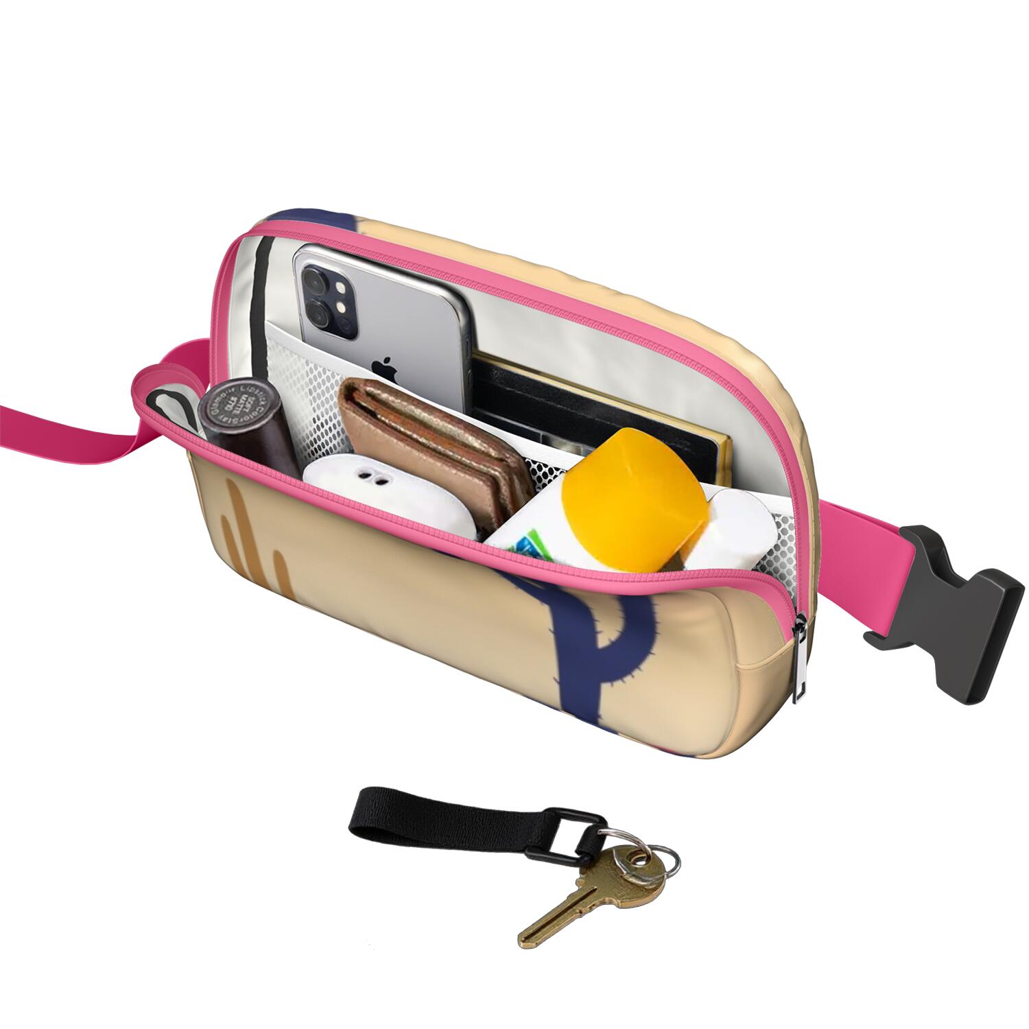 Fanny Packs for Women Fashion Waist Packs Bag with Adjustable Strap Cactus Desert Waterproof Everywhere Crossbody Belt Bag for Outdoor Sports