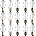 thumbnail image 2 of OuuKoo Bombillas para lámpara de Sal - Bombillas de 15 vatios para Calentador de Cera Scentsy - Bombillas de Repuesto C7 para difusor de Cera enchufable - Blanco cálido - Regulable, 15 Paquetes, 2 of 3
