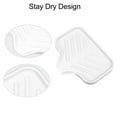 thumbnail image 4 of Soap Dish Soap Cleaning Storage Keep Soap Dry for Home Bathroom Kitchen Silicone White 13.5x10.5cm, 4 of 6