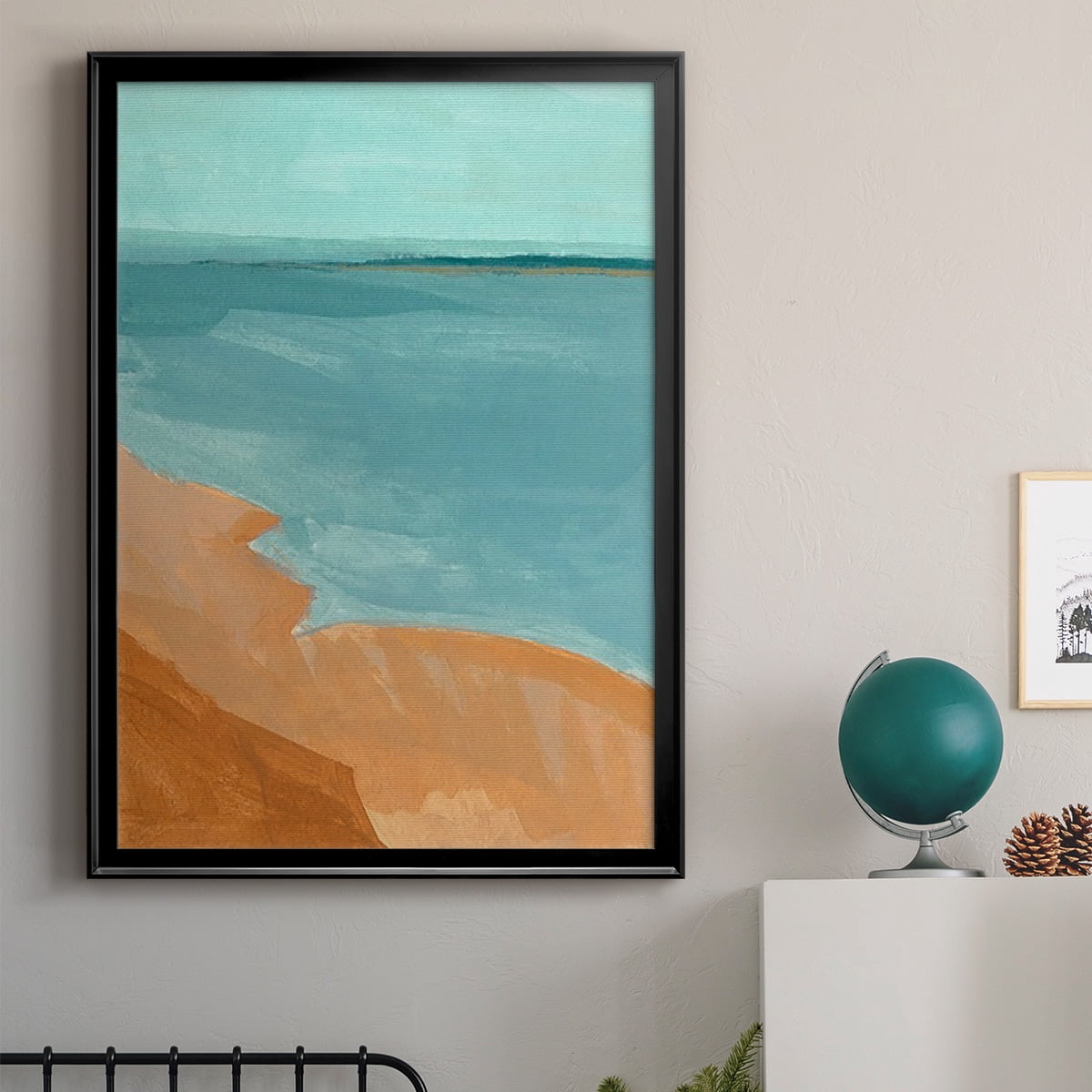 Out on the Sandbar II Premium Framed Print, in Gold, Black, or Silver - Ready to Hang