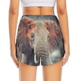 thumbnail image 4 of Goofa Elephant in Smoke Printed Women 2 in 1 Running Shorts,Quick Dry Athletic Workout Shorts,High Waisted Athletic Shorts with Liner Pockets-X-Large, 4 of 9