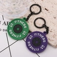thumbnail image 4 of YANONELRY PVC Mini Barbell Plates Keychain -Kettlebells DlY Silicone Dumbbell Keyring -Gym Gifts for Gym Lovers Fitness Trainer Gift Backpack Jewelry, 4 of 7