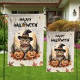 thumbnail image 4 of Happy Halloween Scottish Fold Witches Hat Pumpkin Carving Garden Flag 12x18in Double Sided Cat Lover Kitten Owner Gifts Outdoor Decor - 02019, 4 of 5