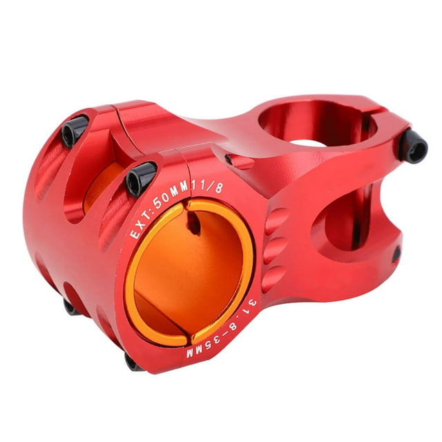 Vástago De Bicicleta, aleación De Aluminio 0 Grados 35 Mm Vástago De Manillar Corto De Bicicleta Vástago De Manillar Diseño Aerodinámico Hueco Para Calibres Teo31,8/35 Mm
