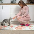 thumbnail image 3 of Pioneer Flower Floral Print Pattern Kitchen Rugs Sets Of 2,Anti Fatigue Kitchen Mat Rugs Non Slip Washable,Decorative Kitchen Floor Mats for Kitchen,Sink,Laundry,17"x30"+17"x47", 3 of 7