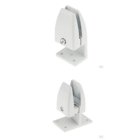 

4x Aluminum Alloy Office Desktop Panel Screen Partition Clamp Brackets