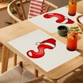 thumbnail image 1 of Fwttom Lettre Repas, Napperon de Noël Lettre Repas Décoration de Table des Fêtes Nappe Drapeau à Thé Napperon -Bordure Rassemblement des Fêtes Restaurant Nappe, 1 of 4