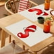thumbnail image 1 of Mantel con Letras Navideñas para Mesas Festivas, Mantel con Diseño de Banderas para El Té, Mantel para Reuniones Festivas y Restaurantes., 1 of 4