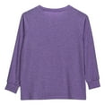 thumbnail image 7 of Ndbuld The Children's Place Girls' Long Sleeve Basic Layering T-Shirt Deal of The Week Purple 150cm/59in 12Y, 7 of 7