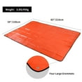 thumbnail image 4 of RedSwing Couverture de Survie Robuste, Bâche Thermique d'Urgence Imperméable, Couverture Isolée Réfléchissante Polyvalente pour Camping Randonnée, Orange, 4 of 4