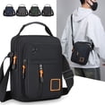 thumbnail image 1 of Bolsa cruzada exterior de gran capacidad | Cabestrillo multifuncional para el hombro en el pecho | Tela engrosada, múltiples compartimentos, correa ajustable | Verde Ejército, Azul Oscuro, Gris, 1 of 6