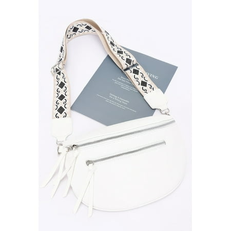 Faux Leather Crossbody Bag Belt