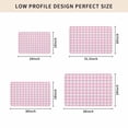 thumbnail image 5 of Pink Door Mat Indoor Outdoor, Country French Rustic Buffalo Plaid Modern Art Non Slip Welcome Mat with Rubber Backing, Absorbent Fabric Front Door Mats Entryway Rug for Home Patio Entrance 16"x24", 5 of 9