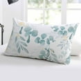 thumbnail image 5 of Boho Leaves Throw Pillow Cover, Spring Summer Green Watercolor Plants Rectangle Decorative Pillow Case Protector Soft Cushion Cover Lumbar Pillowcase for Couch Sofa Bedroom Car Chair Decor 20x26 Inch, 5 of 8