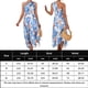 thumbnail image 2 of Vestido Plisado Vestido elegante para mujer, sin espalda, con estampado floral, traje de playa holgado (azul S) Ygjytge para Mujer Azul T S, 2 of 6