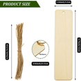 thumbnail image 4 of 100 piezas Marcador de bricolaje de madera Marcadores en blanco con cuerdas de madera, 4 of 6