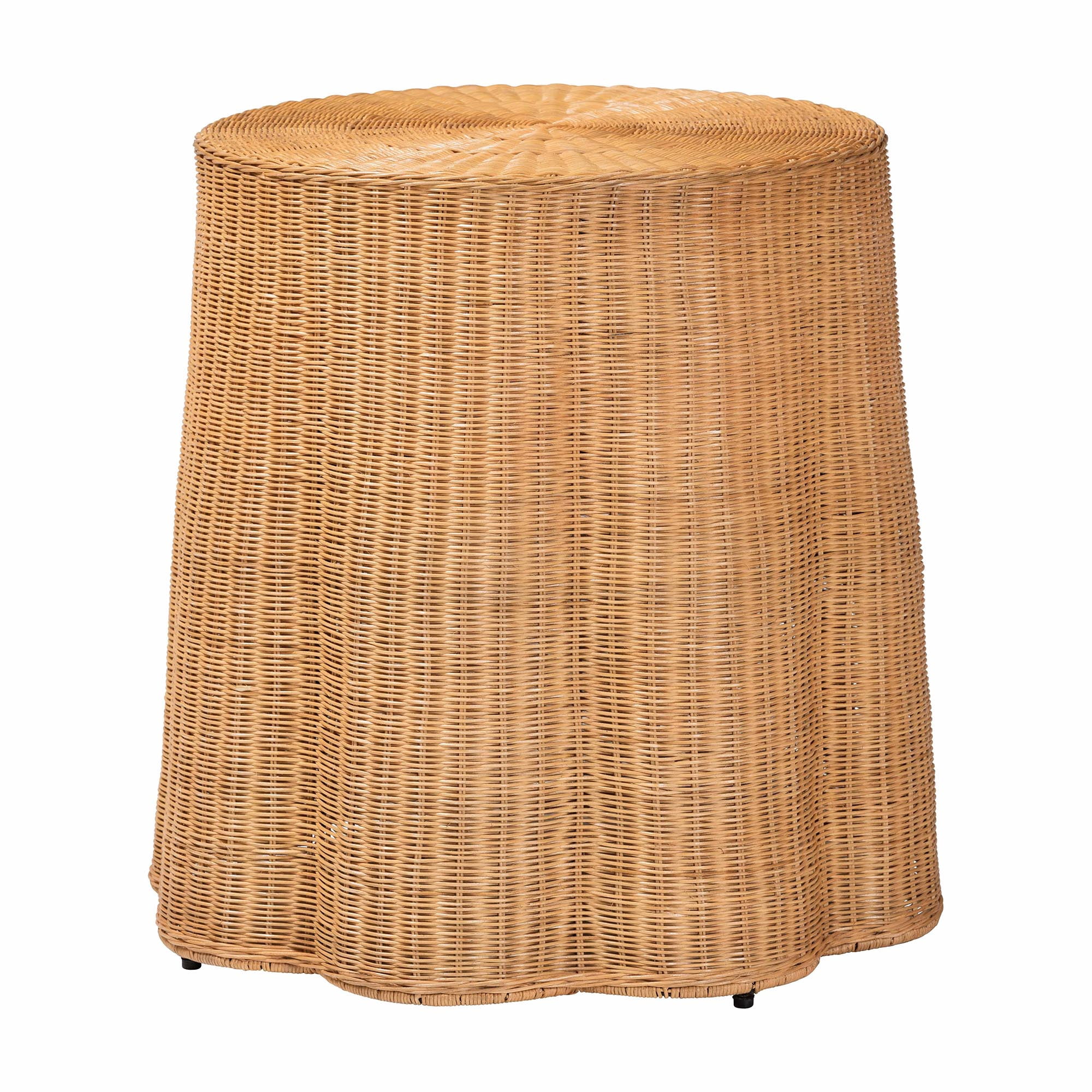 bali & pari Palm Boho Console Table, Natural Rattan, Honey