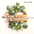 thumbnail image 2 of OUSITAID Half Coverage Wreath  13*15.7” Inch Spring Wreaths for Front Door Outside Artificial Wreath for Summer  Welcome Front Door Wreath for Farmhouse, 2 of 10