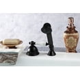thumbnail image 2 of Kingston Brass KSK3350PLTR Deck Mount Hand Shower with Diverter for Roman Tub Faucet, Matte Black, 2 of 5