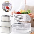 thumbnail image 2 of dajkiuy 3Pcs Refrigerator Food Storage Containers, Airtight Meal Prep Containers, for Kitchen Organization and Leftover Storage, 2 of 8
