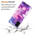 thumbnail image 4 of Allytech Compatible with Samsung Galaxy A71 4G Case [Not for 5G], Marble Design Series Case for Women Boys Girls Soft Slim TPU Shockproof Cover for Samsung Galaxy A71 4G 2020, Red Purple Marble, 4 of 6