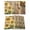 brown, variant on Sunflowers Placemats Set of 6, Farmhouse Retro Butterfly Beige Yellow Placemats for Dining Table, Place Mats for Kitchen Tabletop, Waterproof Wipeable Dining Table Mats Set