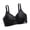 Black, variant on Wireless Bras for Women No Underwire Seamless Full Coverage Comfort Push Up Bra V Neck Tshirt Bras, 38B/C-44B/C