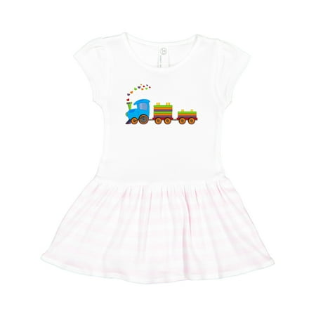 

Inktastic Colorful Toy Train Gift Toddler Girl Dress