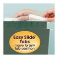 thumbnail image 4 of Smead TUFF Hanging Folders with Easy Slide Tab, Letter Size, 1/3-Cut Tab, Standard Green, 20/Box (64036), 4 of 6