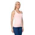 thumbnail image 3 of Women's Wide Strap Casual Top Tanks, S, Pale Pink, by Ambesonne, 3 of 4