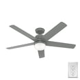 thumbnail image 4 of Hunter - Anorak Outdoor  Ceiling Fan With Light, Wall Control, 52-inch, Quartz Grey, Modern-style, 3-speed WhisperWind Motor, 50290, 4 of 18