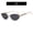 C1-all gray, variant on Rivet triangle cat-eye sunglasses, frameless with cut edges, European and American fashion, high-end feel, anti-sun, sun protection, stylish and versatile