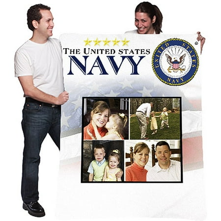 50x60 Collage Military Fleece Photo Blanket