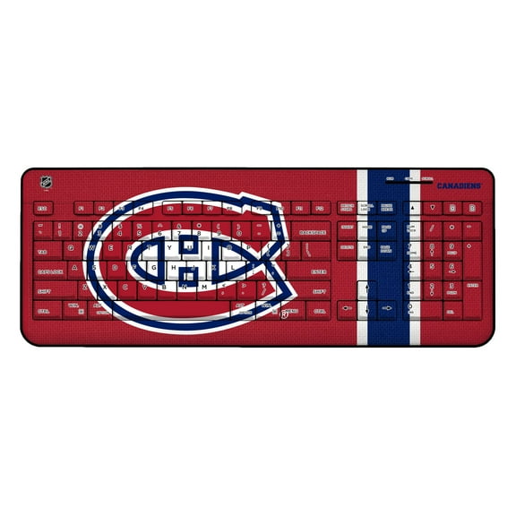 Montreal Canadiens Stripe Wireless Keyboard