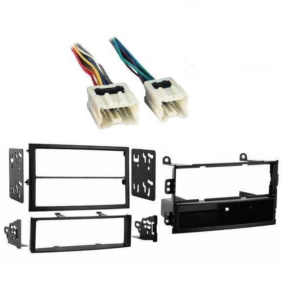 Fits Nissan 350Z 03-05 Metra Single or Double DIN Dash Kit with Harmony Radio Harness