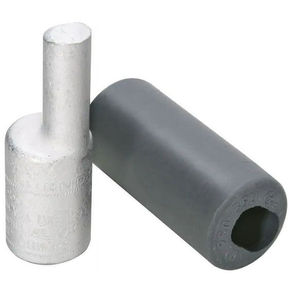 BURNDY AYPO500 Aluminum Compression Pin Adapter 500 kcmil 0.68 Plug Dia 1.60 Plug Length Al/Cu Rated