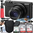 thumbnail image 1 of Cámara Digital Sony Cyber-shot DSC-RX100V + Trípode + Estuche + 2 Pack Tarjeta Memoria 32GB + Paño Microfibra ZeeTech, 1 of 6