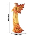 thumbnail image 4 of Ornement d'Ange en Résine Feuille d'Érable Ornement de Bureau, 4 of 8