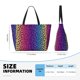 thumbnail image 4 of Disketp Leopard Neon Rainbow Gradient Bolsa de Playa de Gran Capacidad, Bolso Impermeable y a Prueba de Arena para Mujer, Ideal para Playa, Piscina y Natación, 4 of 7