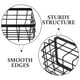 thumbnail image 4 of Cesta de alambre de metal rectangular para almacenamiento en la pared del baño, estante de almacenamiento para ducha, 4 of 7